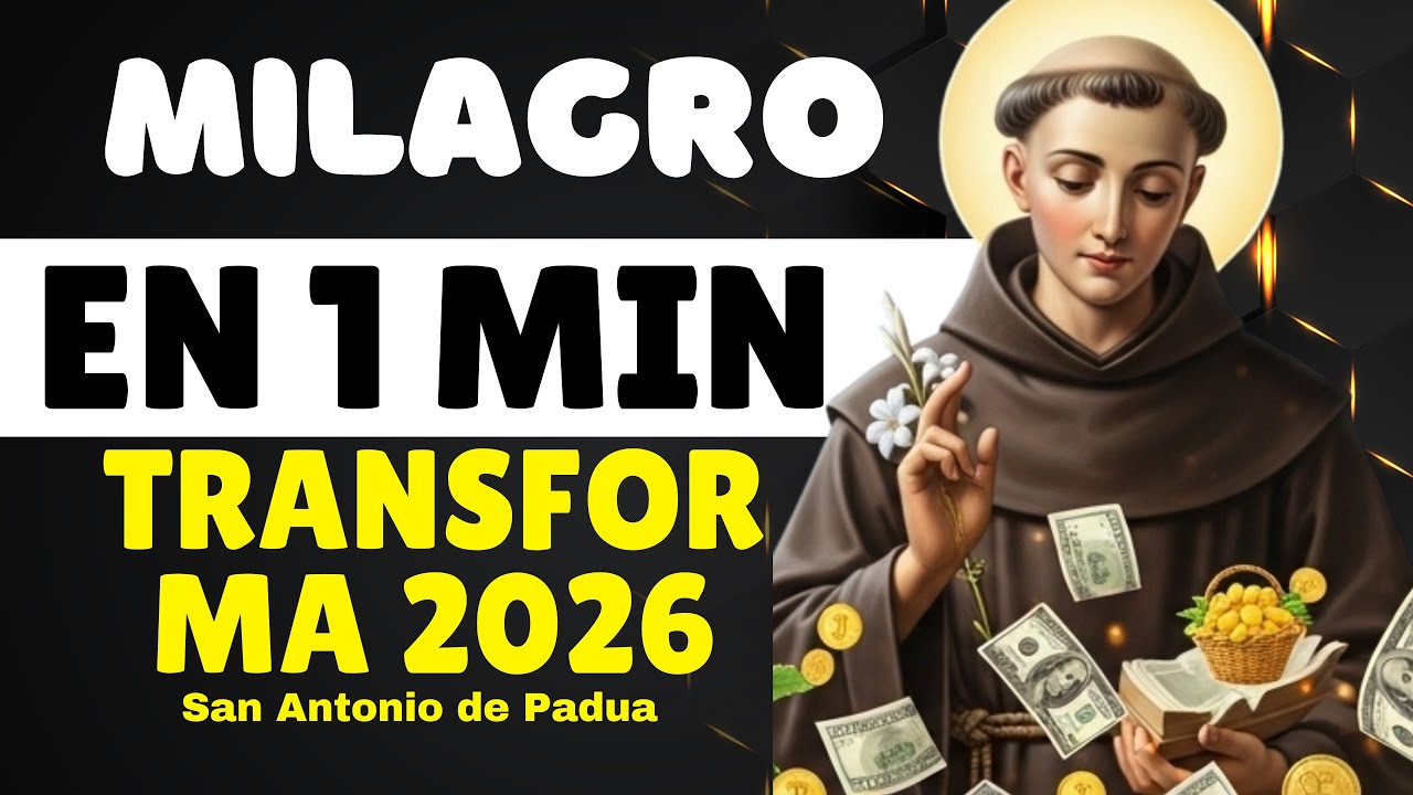 REZA ESTO 1 MINUTO: EL MILAGRO QUE TRANSFORMARÁ TU 2026