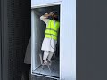 Upvc Door Installation With Zigzag net #aluminium #interiordesign #upvcprofile #machine