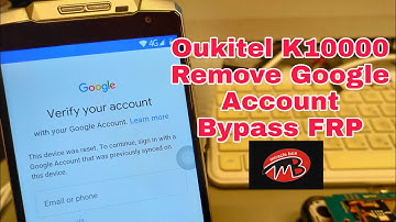 OUKITEL K10000, Remove Google Account, Bypass FRP. Miracle Digital.