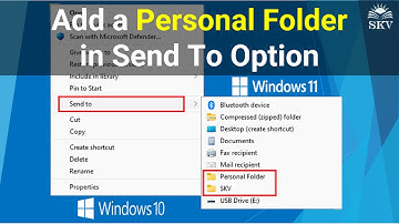 How to Add a Personal Folder in Send to Options on Windows 11 | Create a Personal Folder in Send To