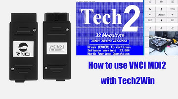 How to Use VNCI MDI2 with GM Tech2win Software- OBDII365