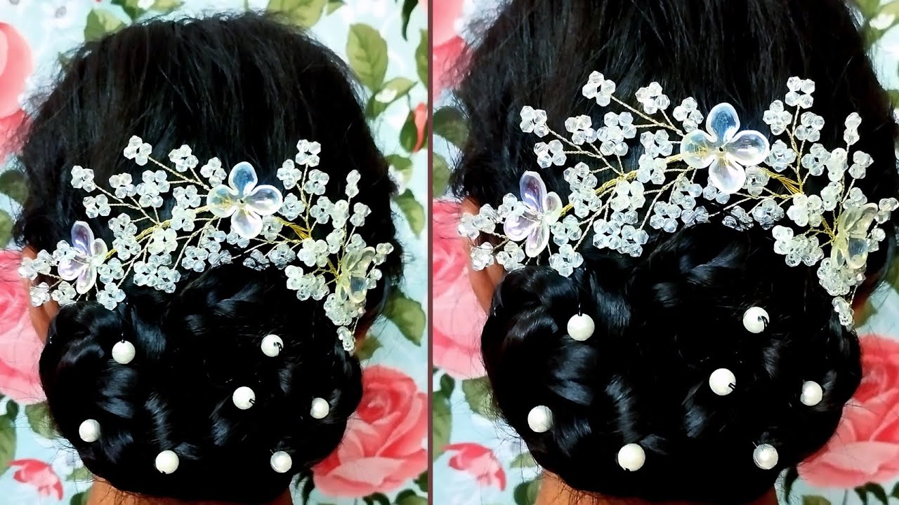 जुड़ा हेयरस्टाइल 🌹🌹🌹||new ban||wedding and party 