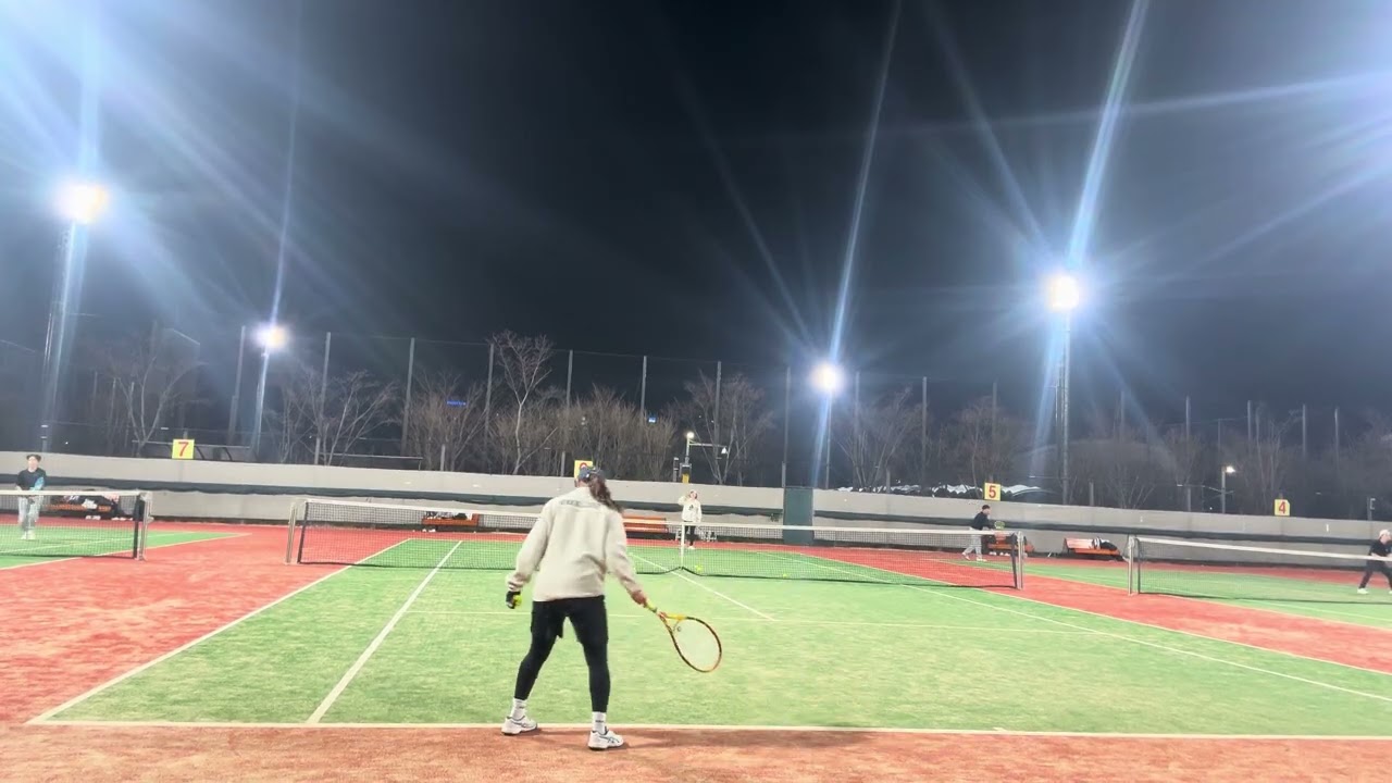 오랜만에 #테니스 #서브랠리 #포천테니스대회 앞두고 다시 슬슬 #테니스연습 시작 #첫테니스대회 