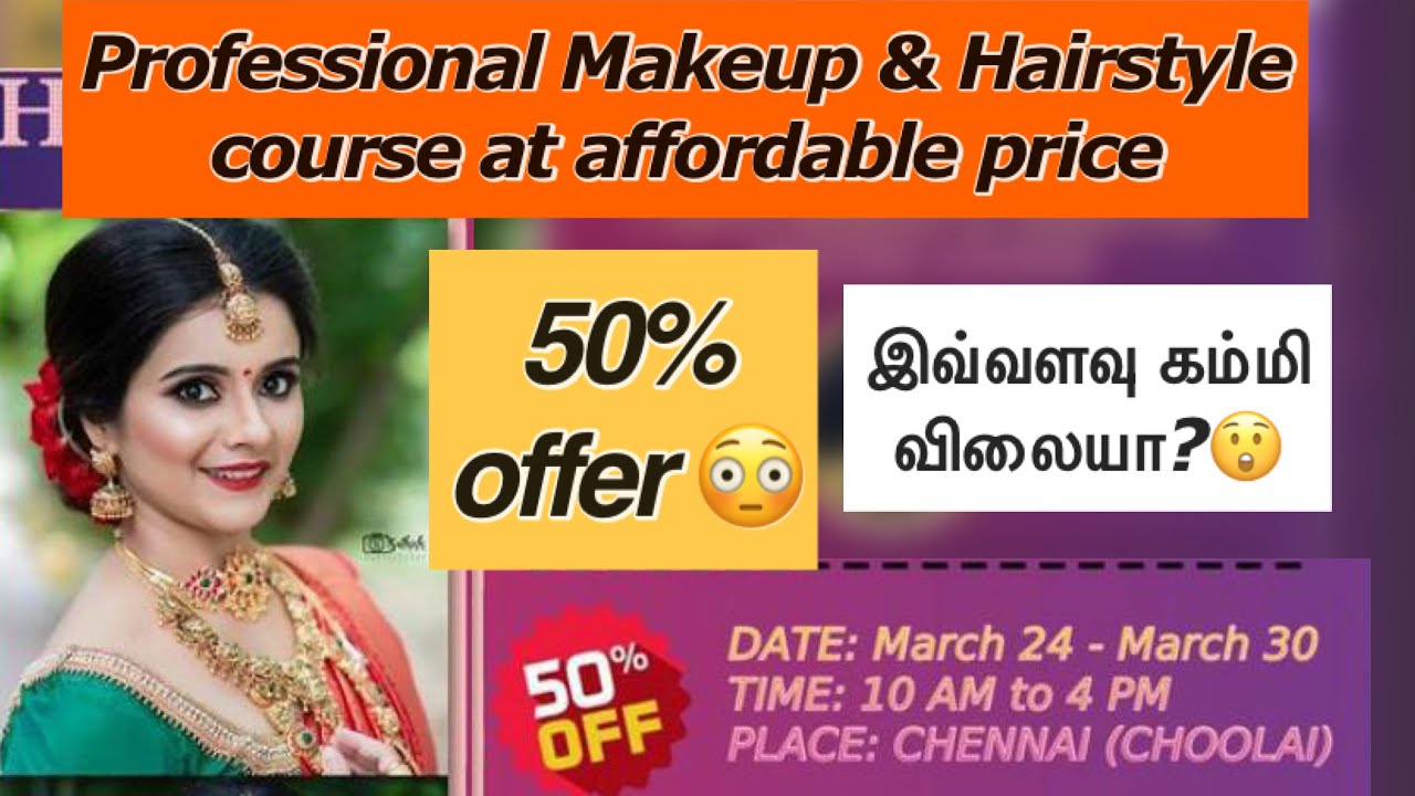 Professional makeup course in chennai Best makeup artist chennai 