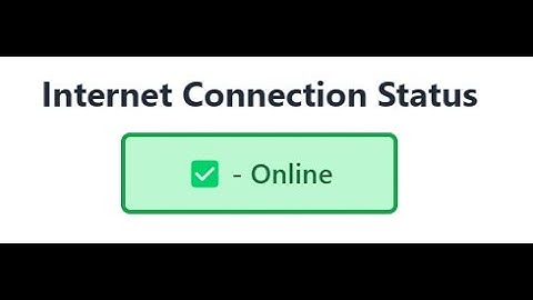 Online/Offline Status Check || Build a Real-Time Online/Offline Status Checker with React