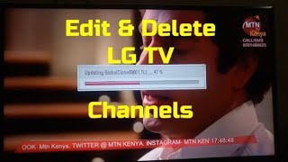 how to delete lg tv program channels using hotel mode menu