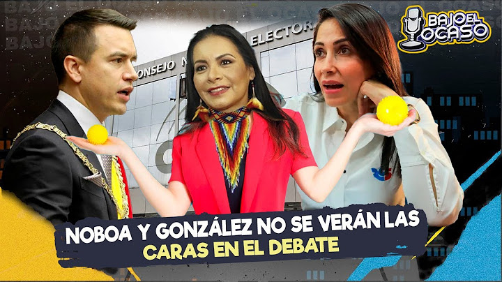🔴 #BajoElOcaso | NOBOA Y GONZÁLEZ NO SE VERÁN LAS CARAS EN EL DEBATE