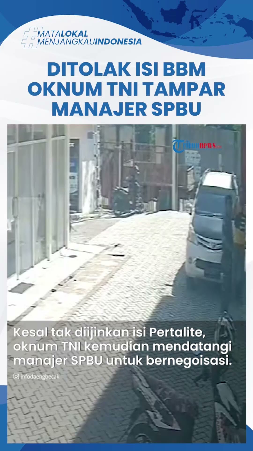 Viral Oknum TNI Arogan di Palu, Tampar Manajer SPBU seusai Ditolak Isi BBM Gegara Tak Punya Barcode