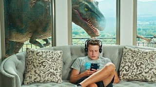 Video thumbnail of "Dinosaurs Take Over Our HOUSE!"