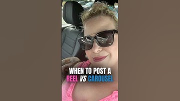 When to post a REEL VS CAROUSEL? #marketingtips #socialmediatips