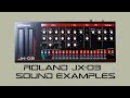 Roland jx03 sound examples