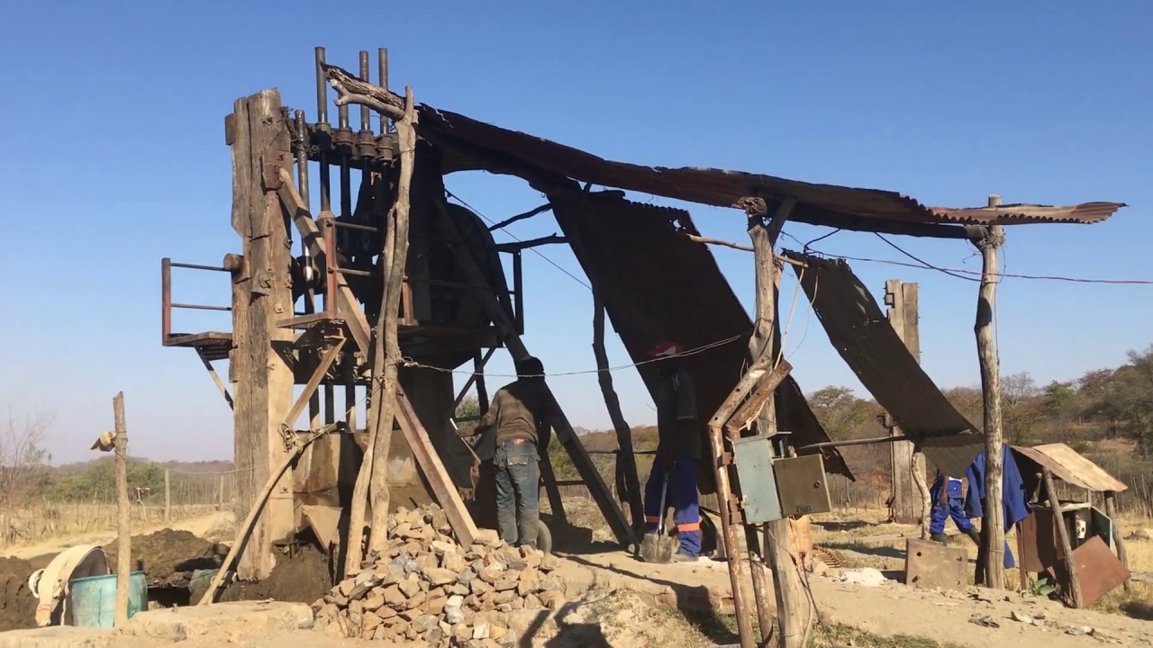 Gold Mining in Zim 5 Stamp mill YouTube