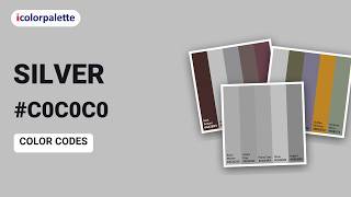 Silver Hex Code #C0C0C0 for Branding, Interiors and Fashion
