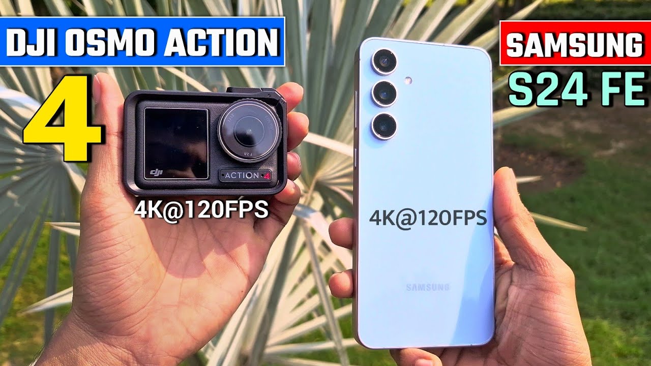 Samsung S24 FE Vs DJI OSMO ACTION 4 Camera Comparison 🔥