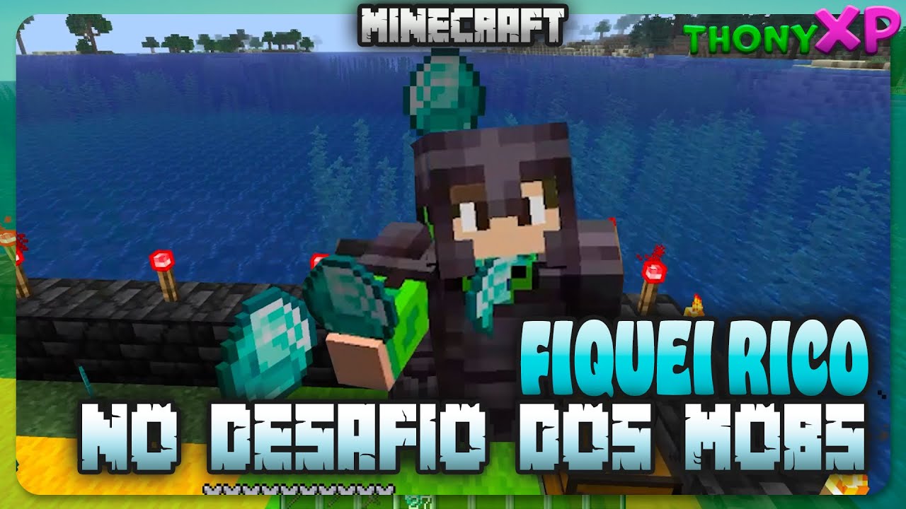 MEGA DESAFIO DOS MOBS no MINECRAFT!! Avance e Fique RICO!