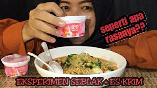 Enakmantap Makan Seblak Ditambah Es Krim Walls Asmr Viral