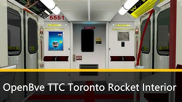 OpenBVE TTC Toronto Rocket (TR) Train Simulator Promotional Video