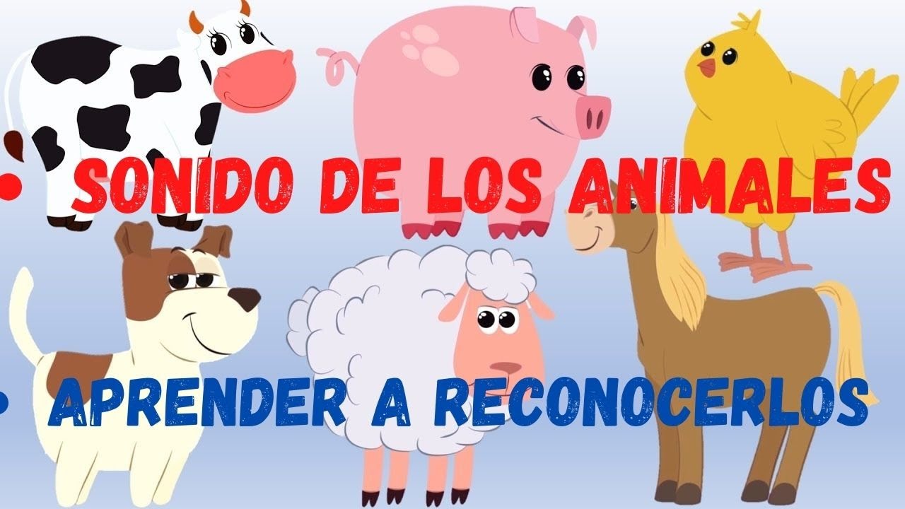 sonido de los animales aprender a reconocerlos juegos para niños - YouTube
