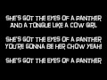 Steel panther  eyes of a panther with lyrics