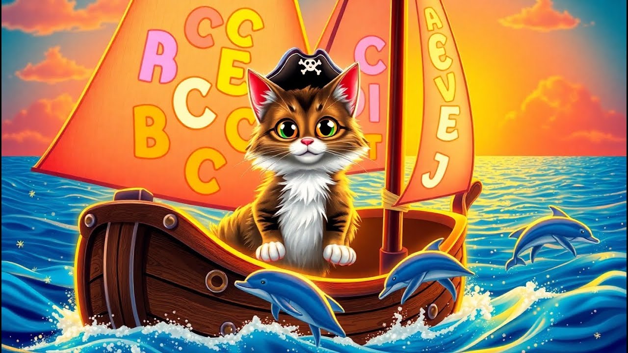 Captain Whiskers and the Time Traveling ABC | Alphabet Adventure Through History Song for Kids