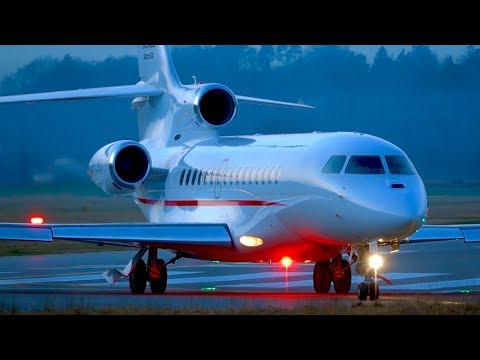 Dassault Falcon 8X ✈ Take-Off at Bern