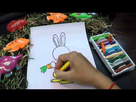 [To mau chu tho ] Tô màu chú thỏ đáng yêu | Adorable bunny coloring GagoTV