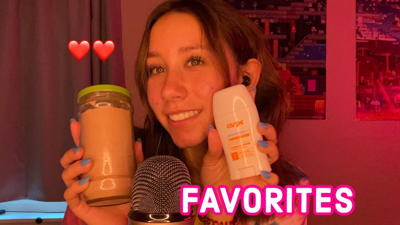 ASMR | my favorites lately ❤️ (whisper ramble)