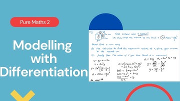 Modelling with differentiation (Edexcel IAL P2 7.4)