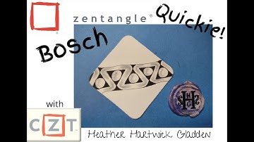 Zentangle® Quickie: Bosch