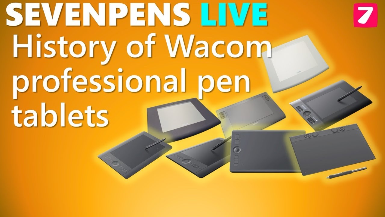History of Wacom pro pen tablets (screenless tablets)