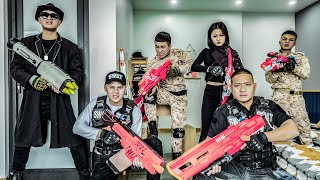 Action Nerf War : Seal X Warriors Nerf Guns Fight Group Criminals Mr Mundo Computer Hacker