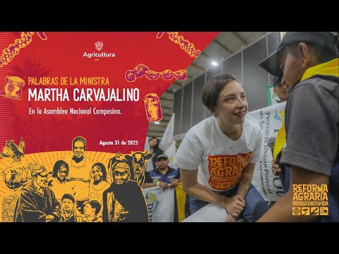 Ministra Martha Carvajalino ante la Asamblea Nacional Campesina en Corferias Bogotá