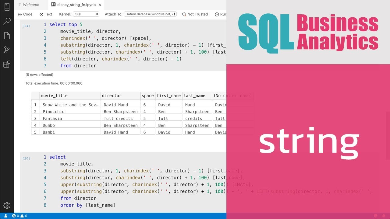 substring คือ  2022 Update  สอน SQL เบื้องต้น: การทำงานกับสตริง SUBSTRING(), CHARINDEX(), LEFT()