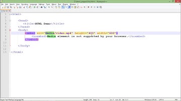 HTML - Embedding Media