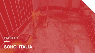 Lifting Two Excavators from a 50&#39; Hole - 500 Preston St - SOHO Italia