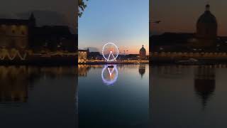Sunset!#toulouse #france #shorts #tiktok #travelvlog #video #sunset #sun #bridge