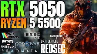 Ryzen 5 5500 RTX 5050 - 26 Games Tested