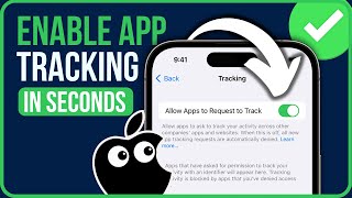How To Enable App Tracking On iPhone | ALLOW TRACKING ON IPHONE
