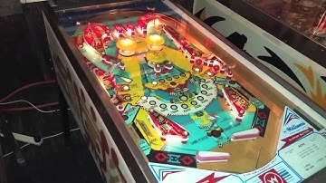 1976 Williams AZTEC Pinball Machine In Action