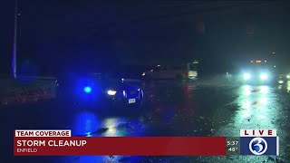 Storm brings down trees, branches, wires in Enfield