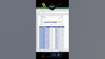 Excel Create Timeline Slider Tips 😋
