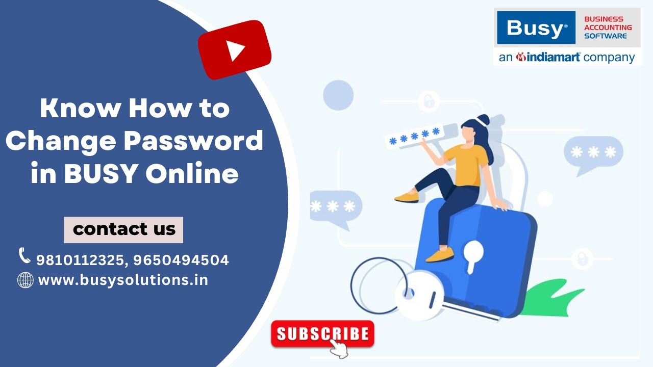 Know How To Change Password In BUSY Online BUSY On Cloud BUSY know-how-to-change-password-in-busy-online-busy-on-cloud-busy