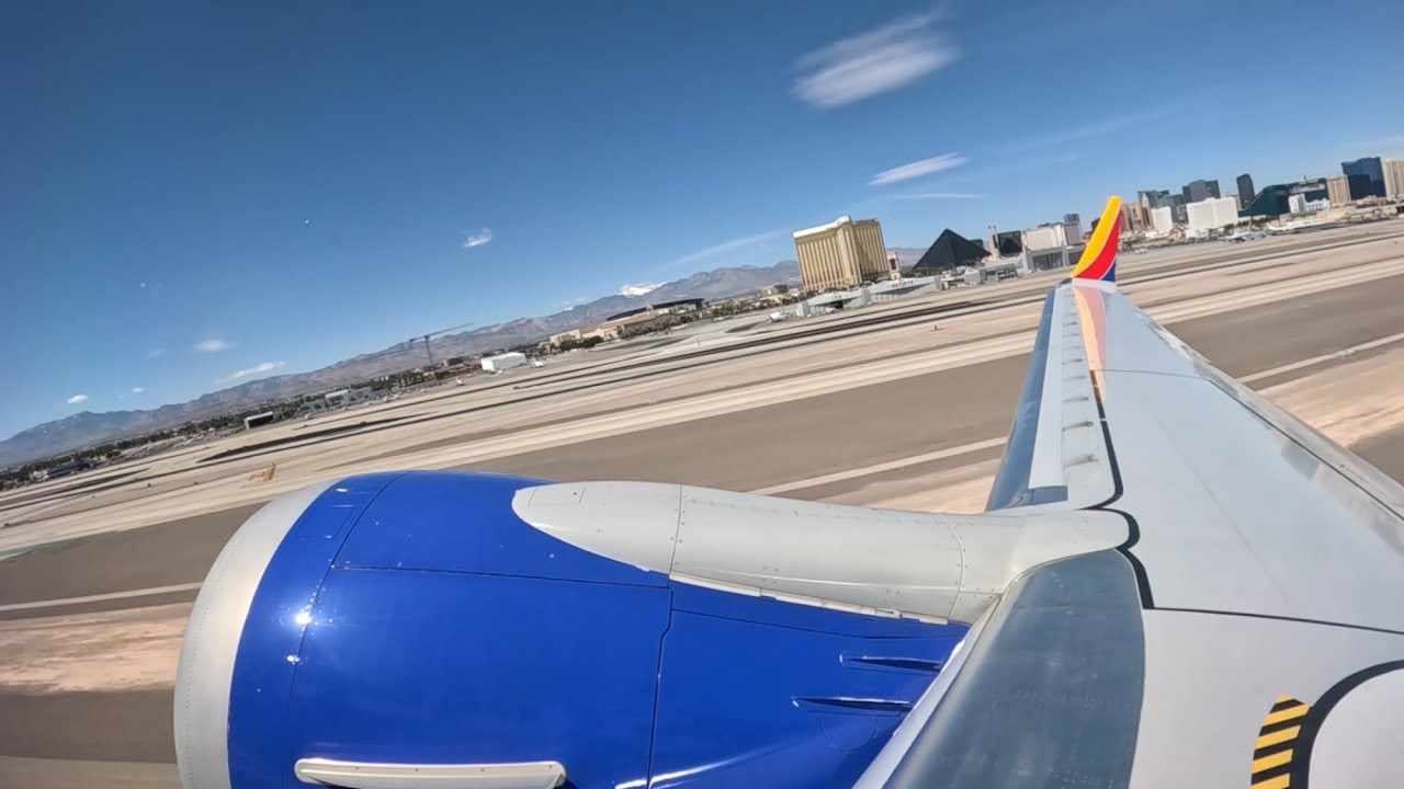 Las Vegas SKYLINE Takeoff - Southwest Boeing 737 MAX 8 - N8750Q - March 28, 2024