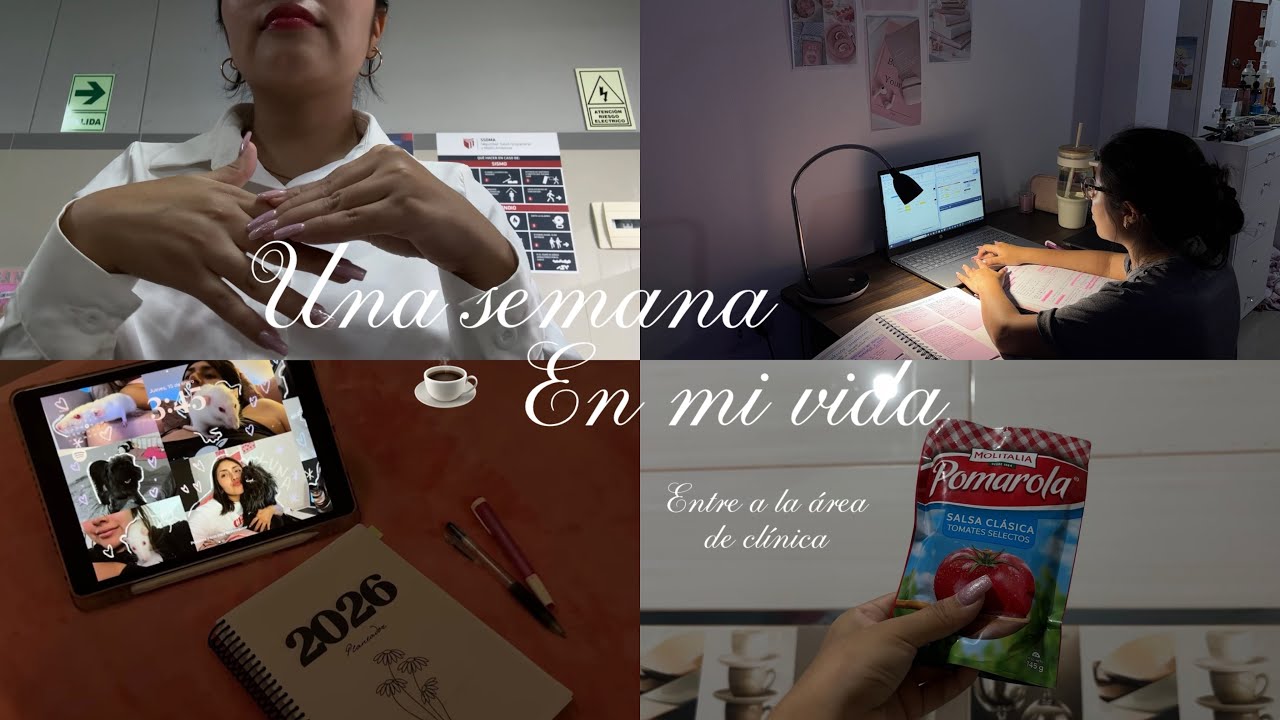 UNA SEMANA EN MI VIDA🎧💻🤍 Ingrese a clínica 🥹 psicología 9no ciclo 🧠