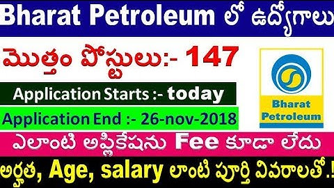 147Central  Vacancies in BPCL Apply for all aspirants   By SRINIVASMech