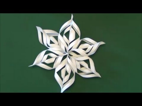 雪の結晶 折り紙クラフト Snowy Crystal Origami Craft Youtube