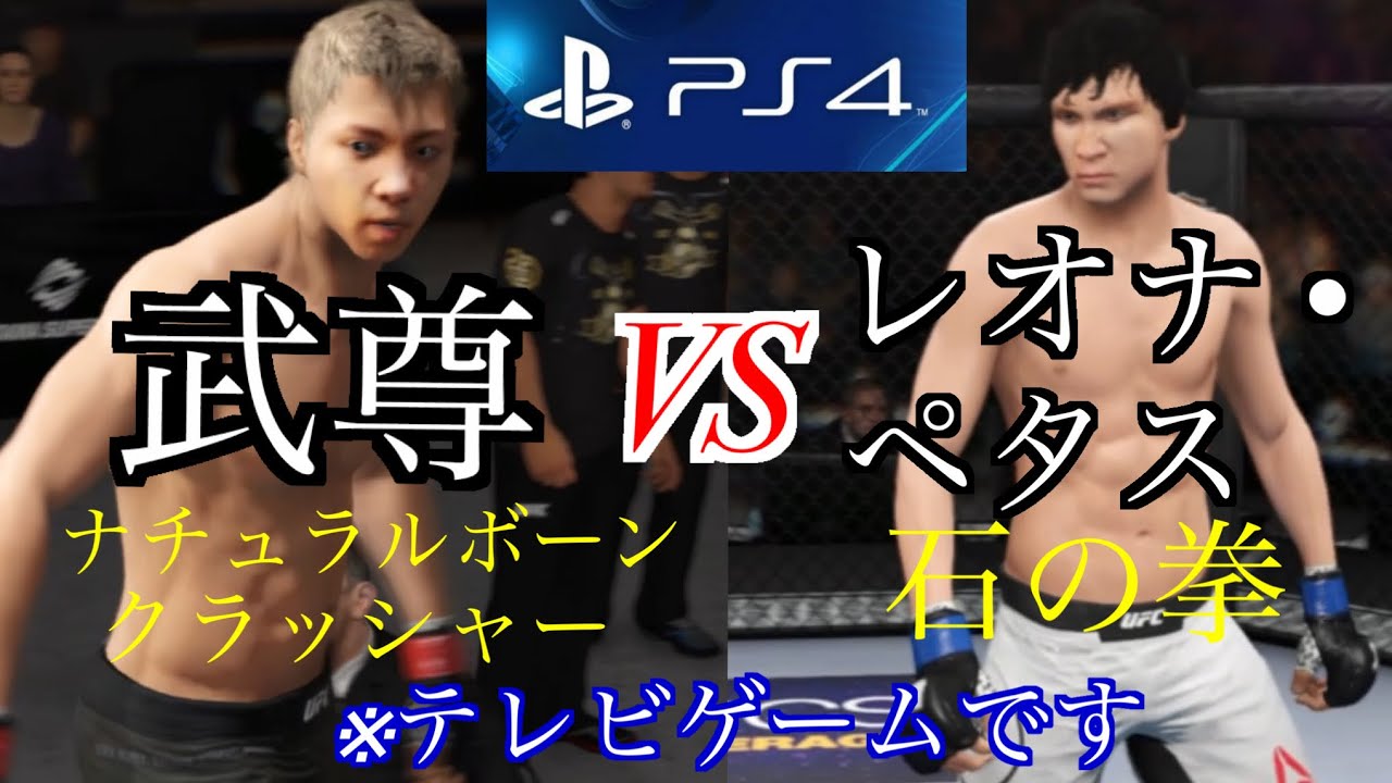 武尊vsレオナペタス ゲーム Ps4 K1 キックボクシング Ufc3 Youtube