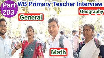WB Primary TET Interview Questions & Answers| WB Primary Teacher Interview-2014 & 2017| Part-203