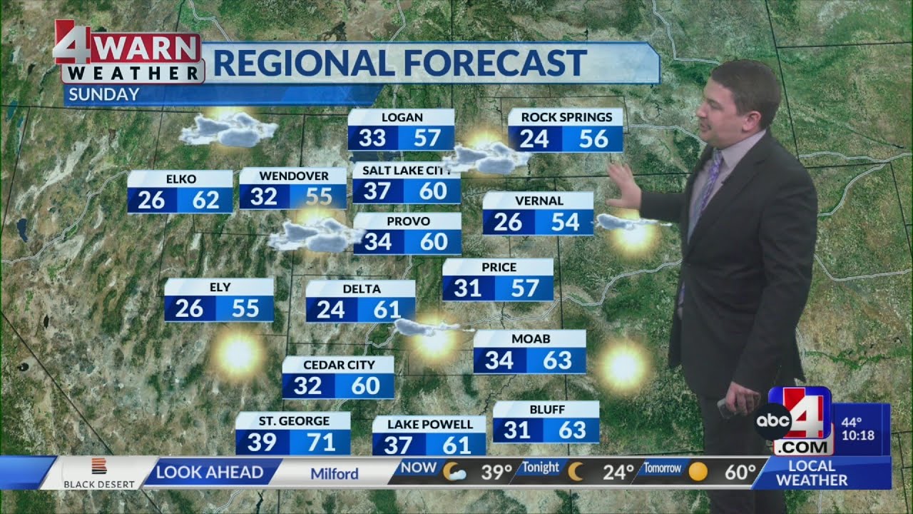 Above average temperatures to end the weekend with a pattern change to ...