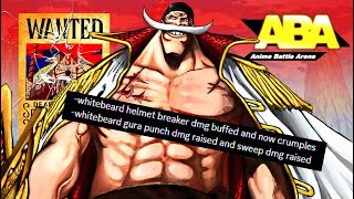 [ABA] Is Whitebeard Finally S TIER Now With All His New Buffs??? | Anime Battle Arena